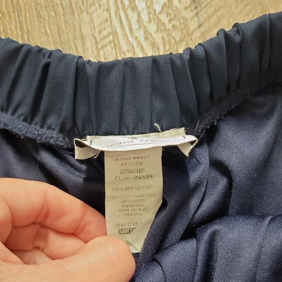 Moa Moa Super Cute Pull On Short Skirt ~ Sz M ~ Dark Blue ~ Elastic Waist - Picture 2 of 4